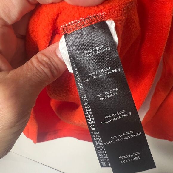 Orage Orange Fleece 1/2 zip pullover jacket sz XXL YOUTH - Picture 6 of 7